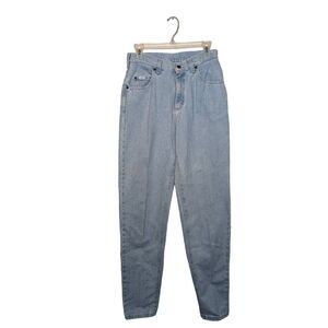 Vintage 90s Lee Jeans Womens Sz 8 L Made in USA High Waist Wide Leg